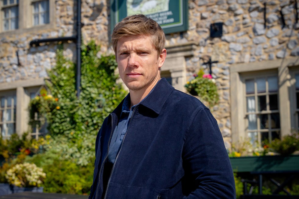 ryan hawley as robert sugden in emmerdale