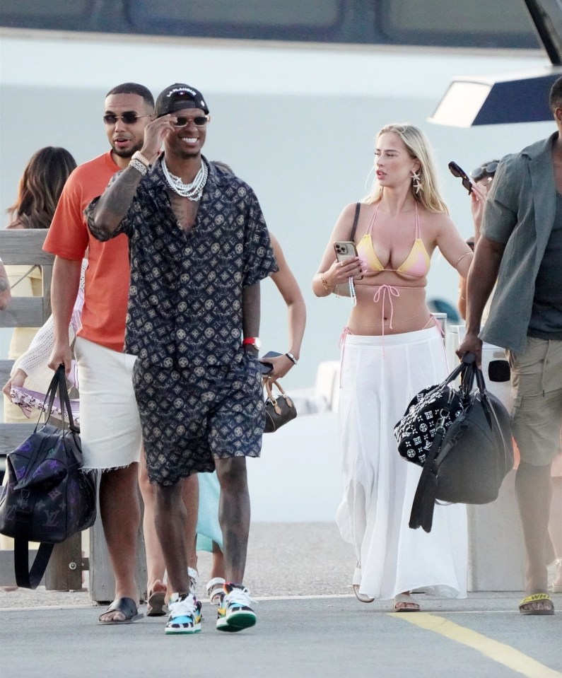 Marcus Rashford in Saint-Tropez.