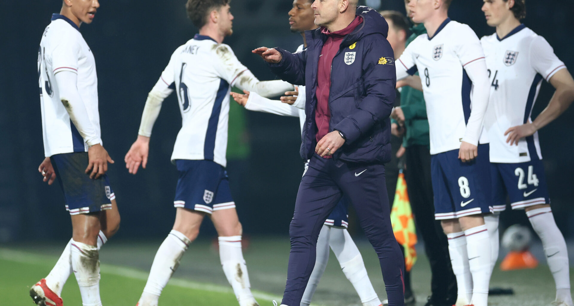 Lee Carsley and the England U21 players