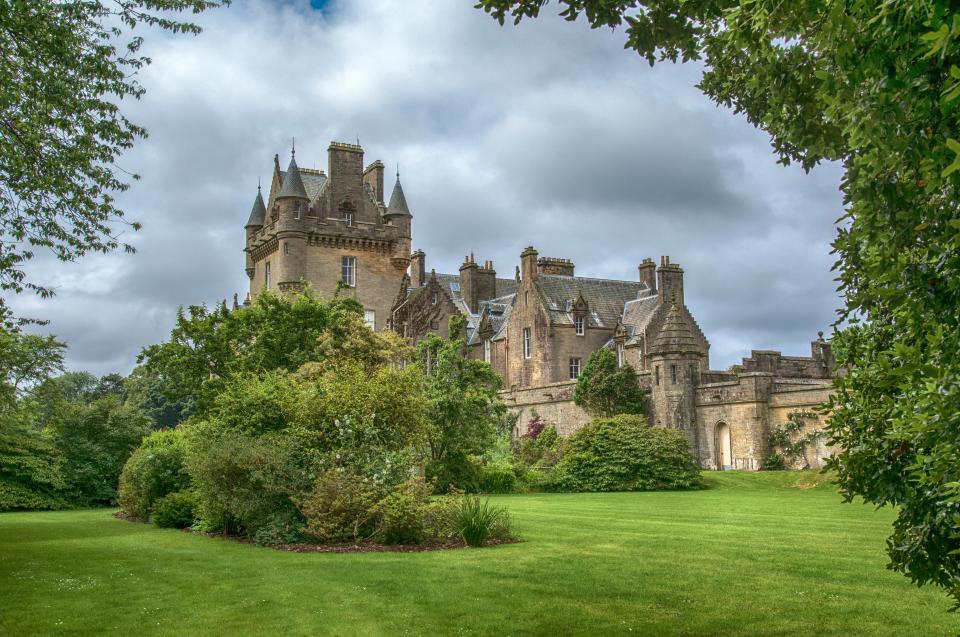 Lochinch Castle, home of the Earls of Stair.