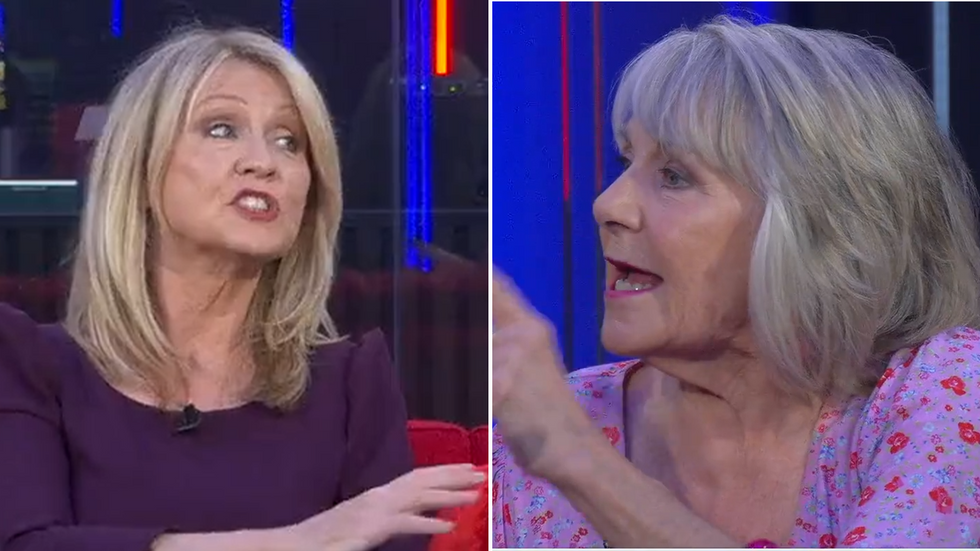 Esther McVey and Nina Myskow