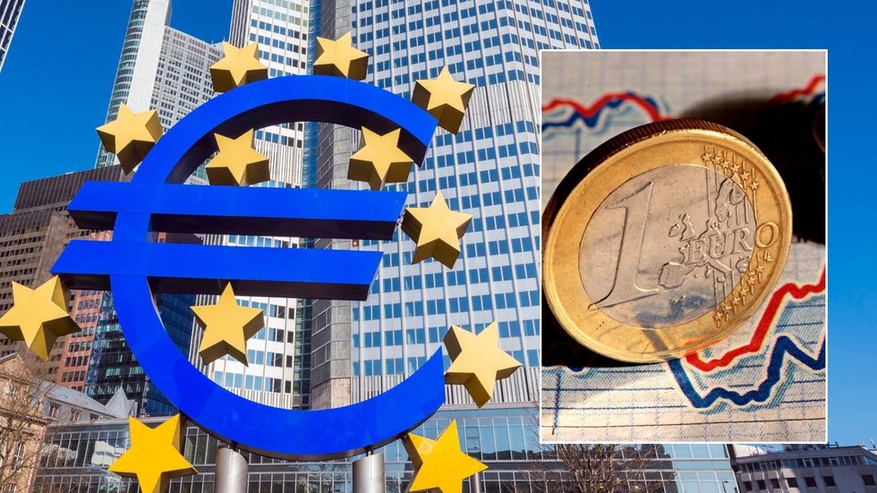Euro and Eurozone sign