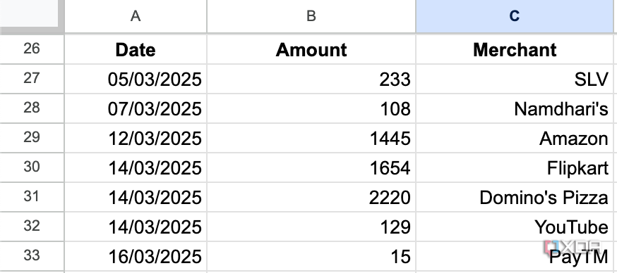 Expense tracker using n8n