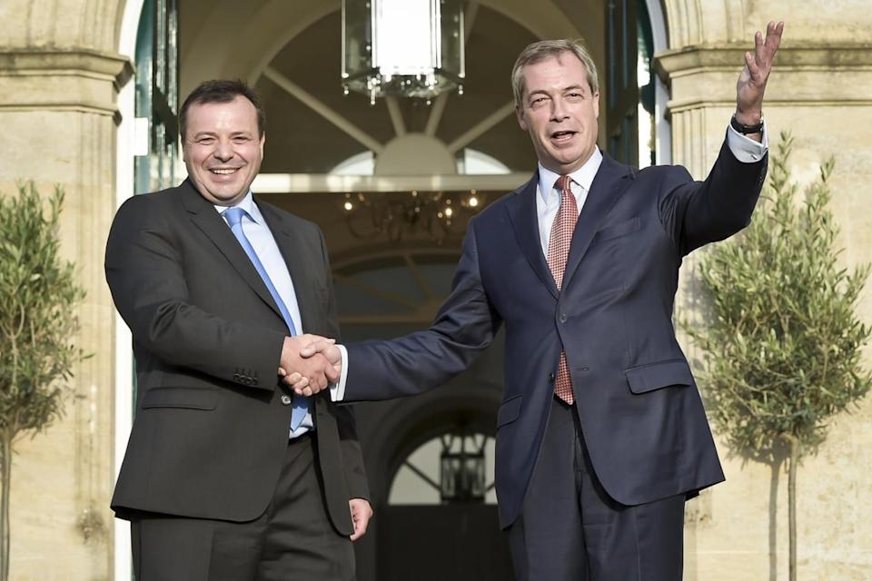 Arron Banks pictured with Nigel Farage (PA Archive/PA Images)