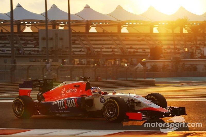 Will Stevens dans la Manor Marussia au GP d'Abu Dhabi en 2015.