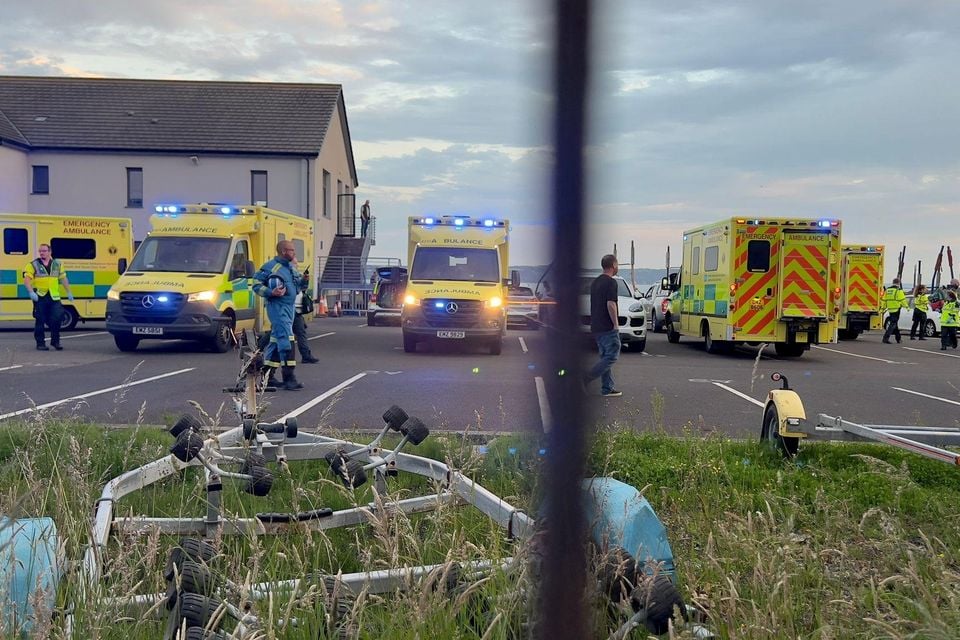 Nine ambulances were seen in Carrick close to where a boat was reported to have capsized
