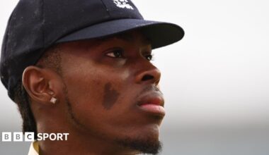 Jofra Archer in Test whites