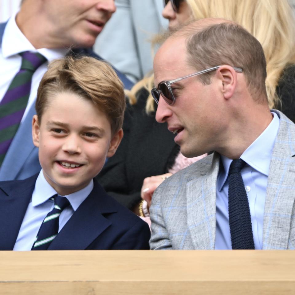  Prince George and Prince William show off their super close bond. 