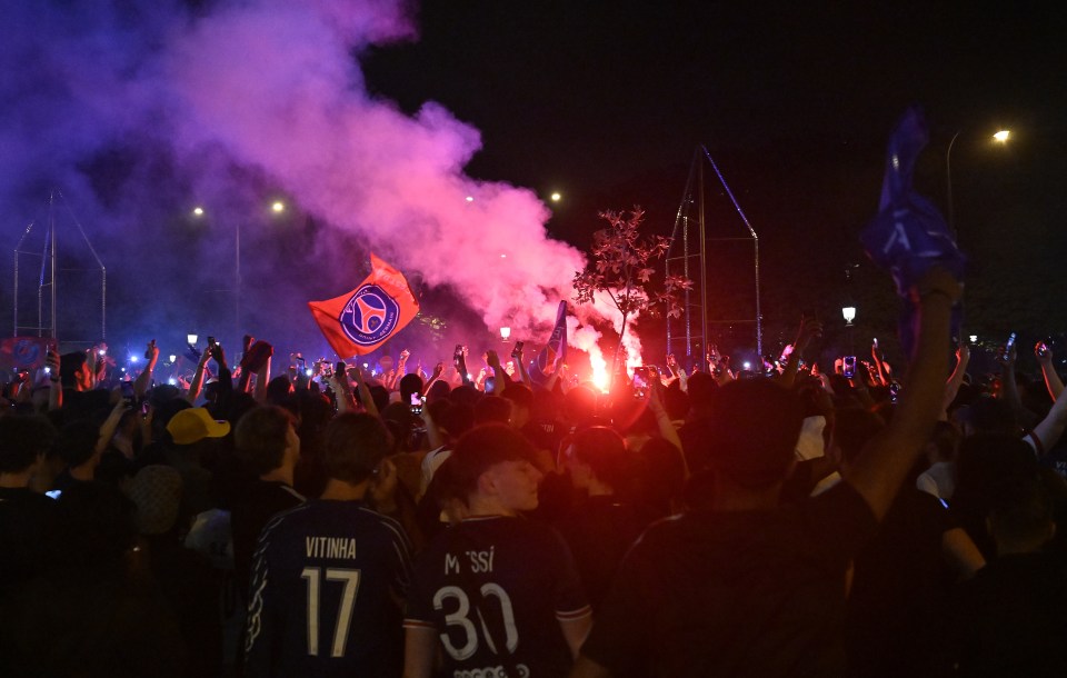 Thousands descended onto the streets of Paris to celebrate
