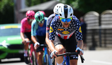 2025 Tour de Suisse stage 3: winner Quinn Simmons leads the break