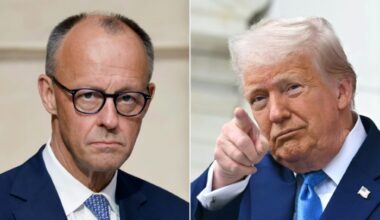 Merz, on the left, is a staunch transatlanticist at pains to maintain good ties with what he has called Germany
