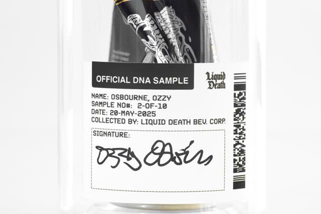 Liquid Death/Youtube Ozzy Osbourne Liquid Death can