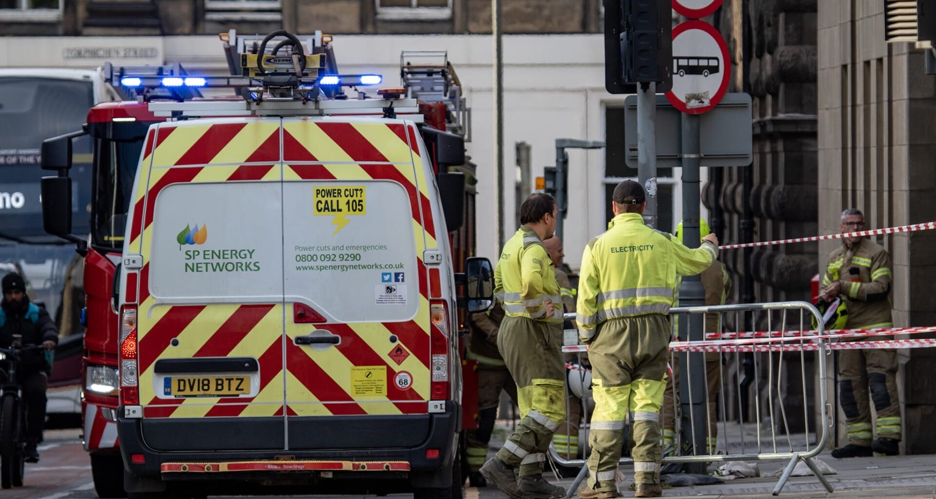 Firefighters called to Morrison Street after electrical fire under pavement
