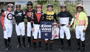 Jockey Flavien Prat earns career win 2,000 at Belmont at the Big A