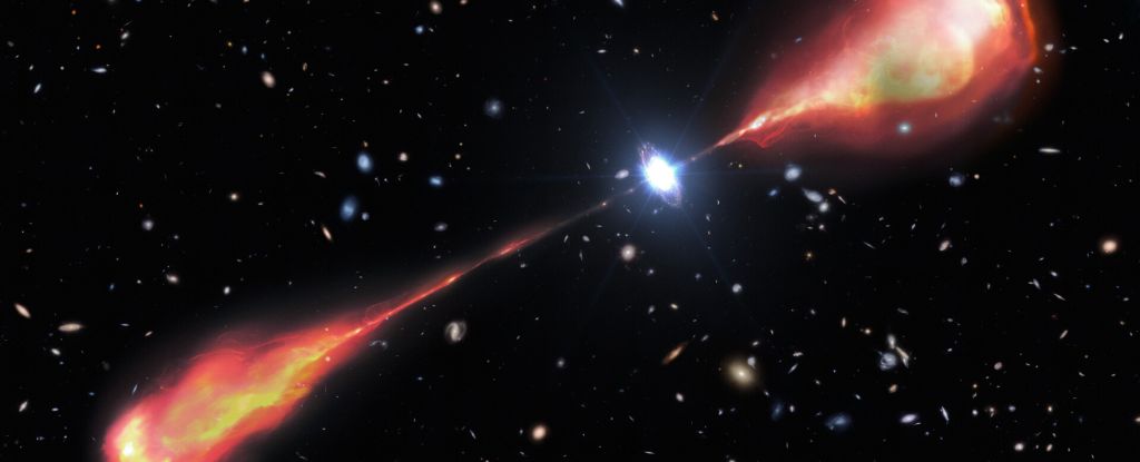 Giant Jets Bigger Than The Milky Way Seen Shooting From Black Hole : ScienceAlert