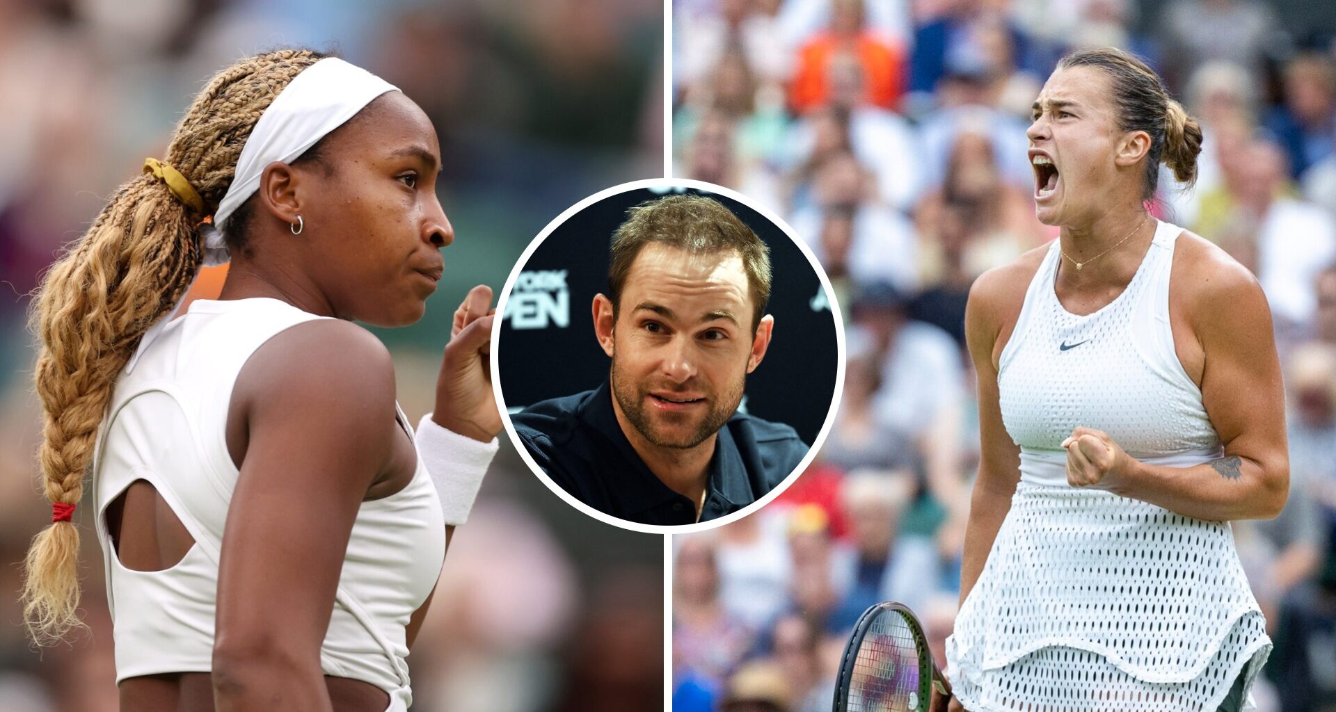 Andy Roddick picks who he believes is the 'clear-cut' favorite to win Wimbledon between Coco Gauff and Aryna Sabalenka