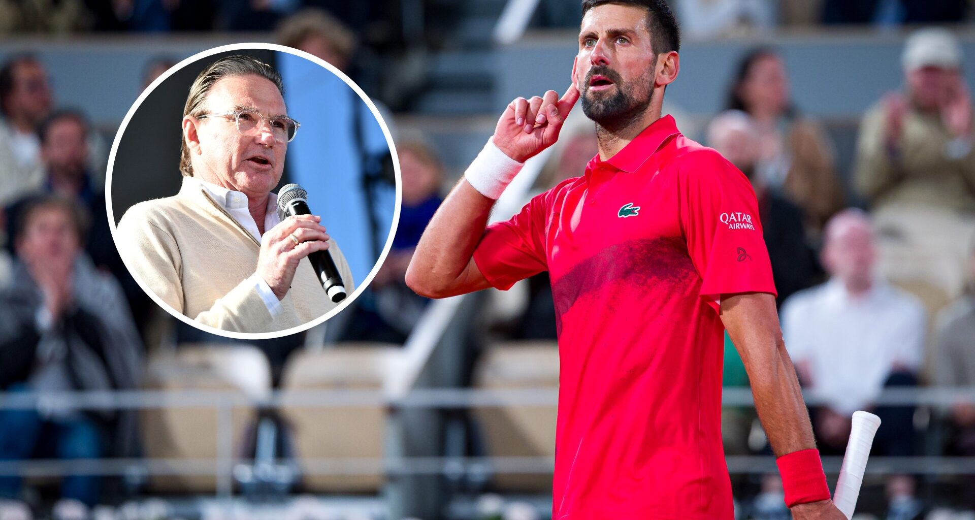 Jimmy Connors responds when asked if he believes Novak Djokovic can win Wimbledon this year