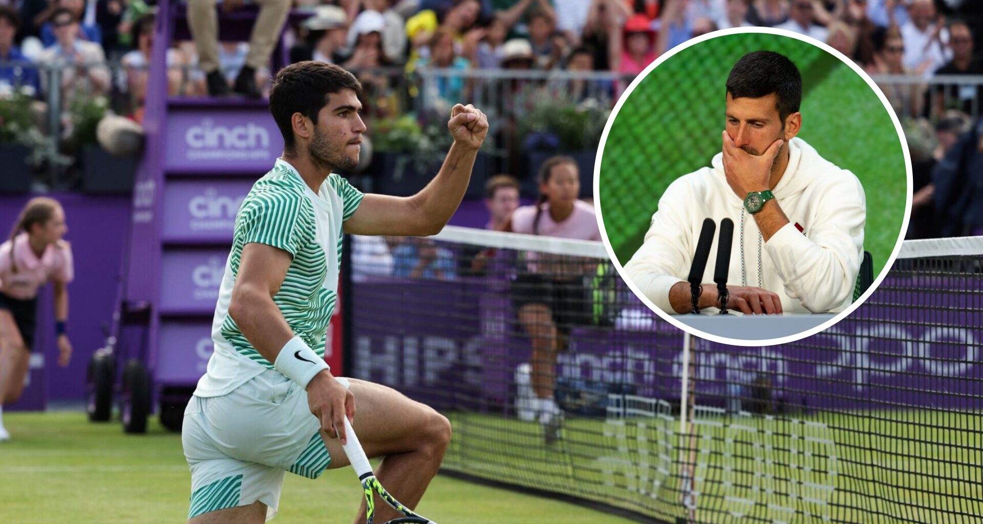 What Carlos Alcaraz did on grass two years ago that 'surprised everyone' including Novak Djokovic