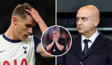 Micky van de Ven breaks silence on Daniel Levy sacking Ange Postecoglou at Tottenham, 'it is strange'