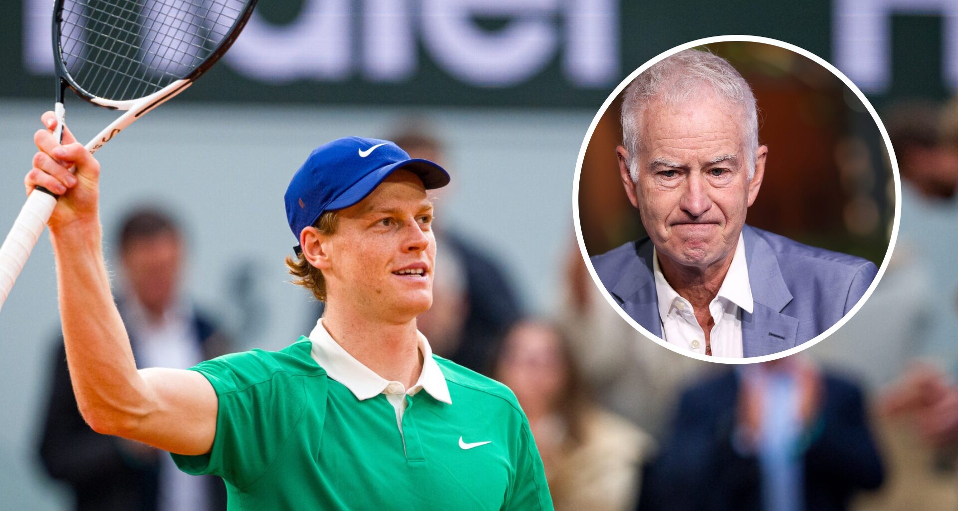 John McEnroe has one concern about Jannik Sinner ahead of his Roland Garros semi-final against Novak Djokovic