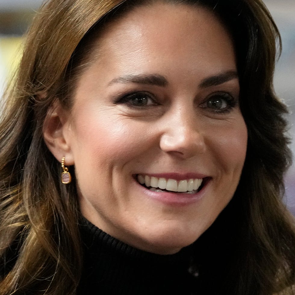 barnet, england november 24: catherine, princess of wales smiles during her visit to sebbys corner on november 24, 2023 in barnet, england. the royal foundation centre for early childhood are to provide support to families with young children in the run up to christmas. sebbys corner was formed in january 2021 and provides items to families in need across barnet, hertfordshire and london. (photo by frank augstein wpa pool/getty images)