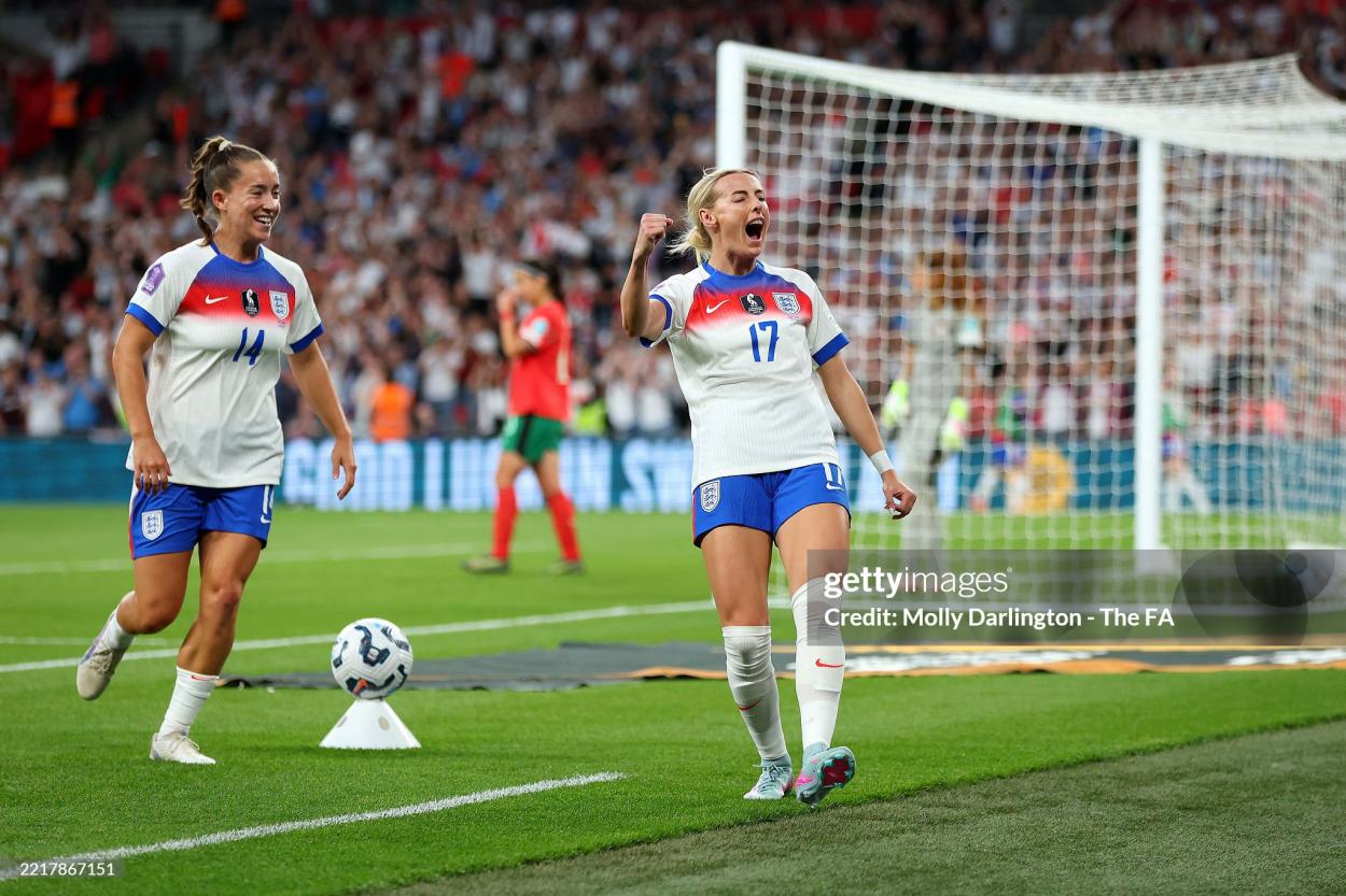 Kelly scored only four minutes after coming on against Portugal on Friday (Photo by Molly Darlington - The FA/Getty Images)