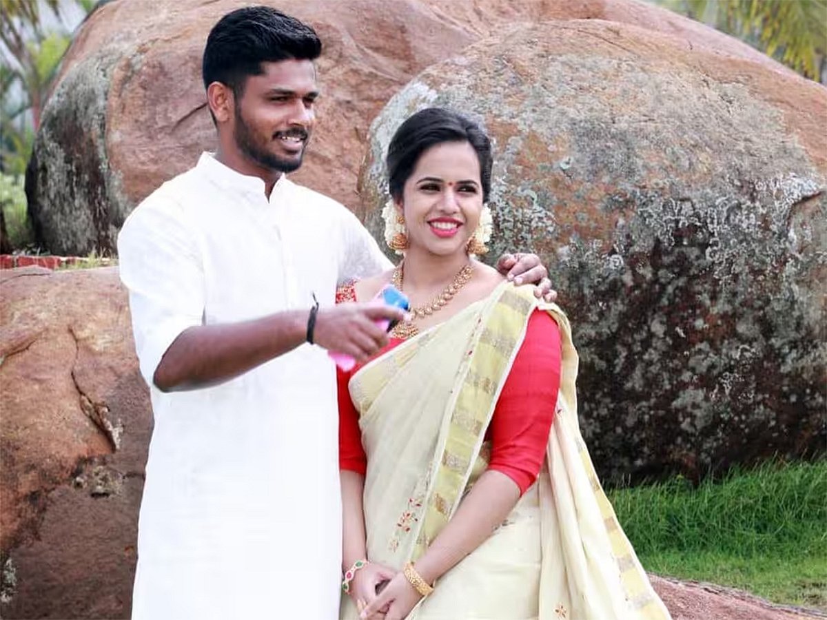 How cricketer Sanju Samson met his wife Charulatha