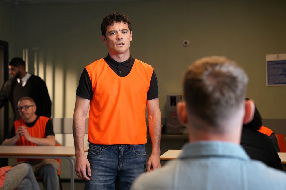 embargo 24062025 rex gallagher and ste hay in hollyoaks