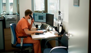 A doctor at a medical centre in England