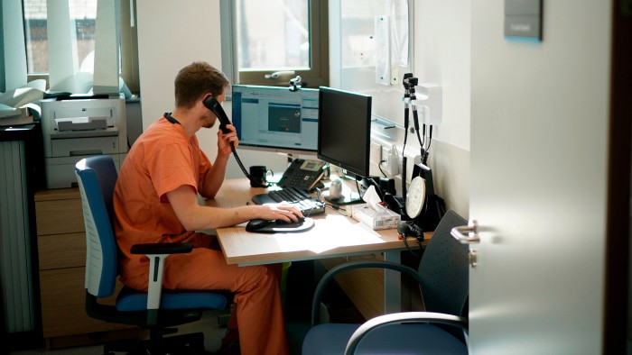 A doctor at a medical centre in England