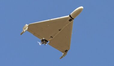 An Iranian-made Shahed 136 ‘kamikaze’ drone