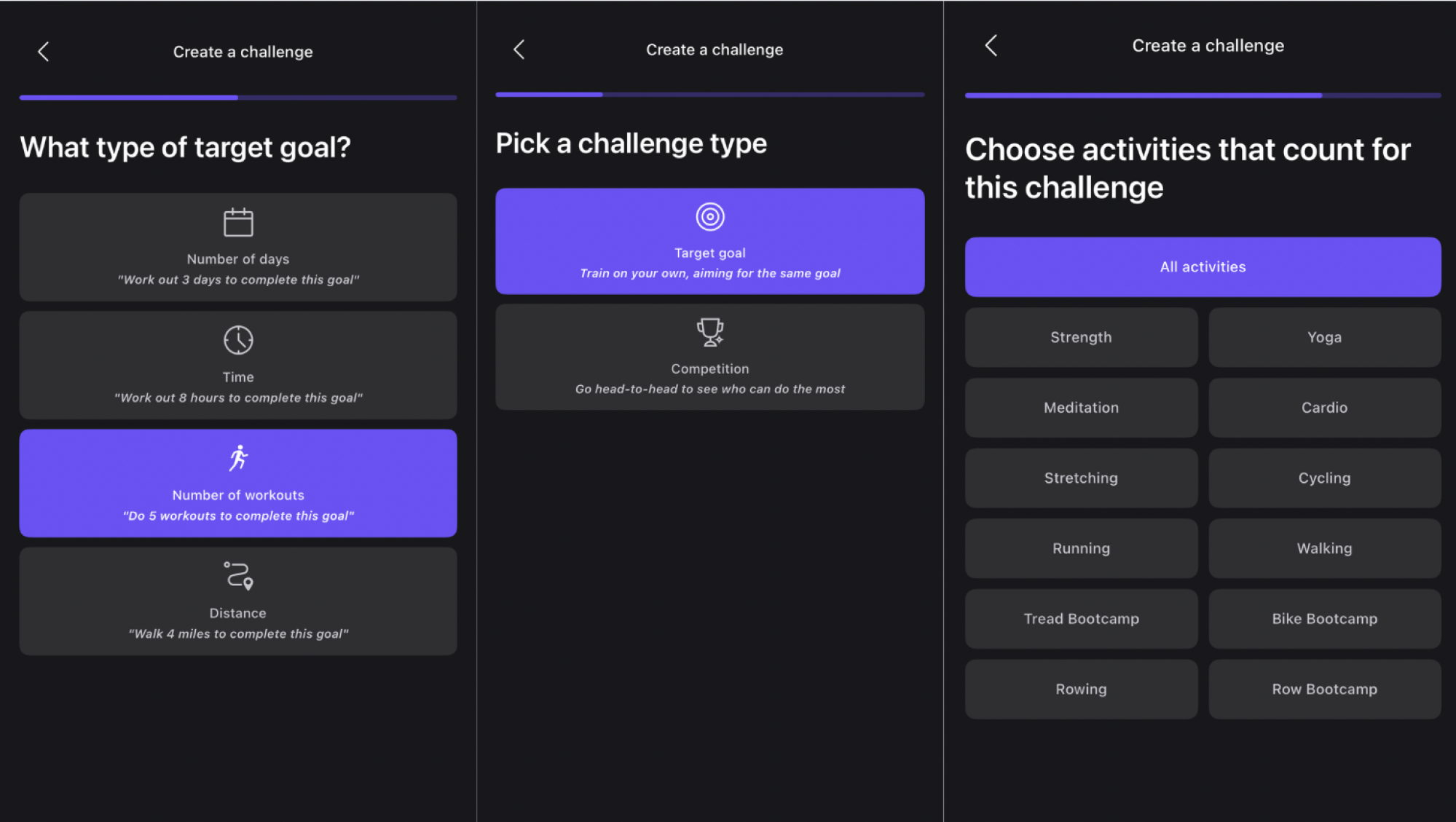 Creating challenges