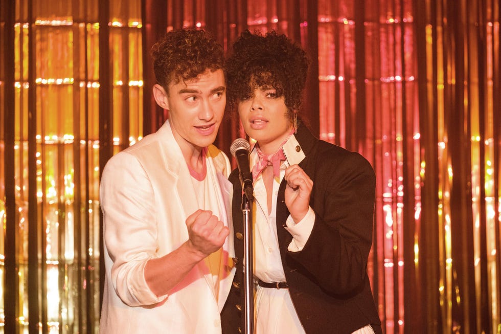 olly alexander as ritchie tozer, lydia west as jill, it's a sin