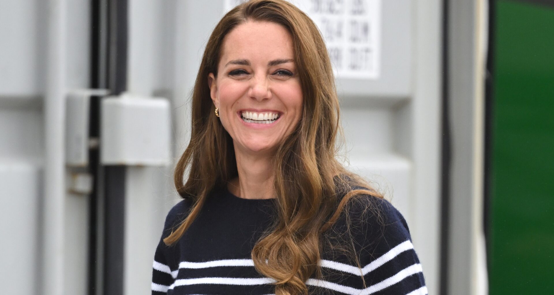 Catherine, Princess of Wales smiles during her visit to the 1851 Trust and the Great Britain SailGP Team on July 31, 2022