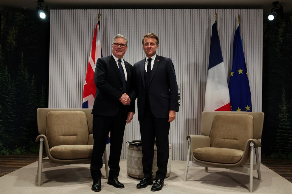 Keir Starmer and Emmanuel Macron