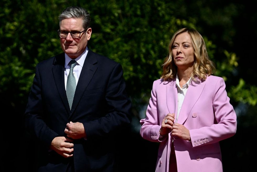 Keir Starmer and Giorgia Meloni