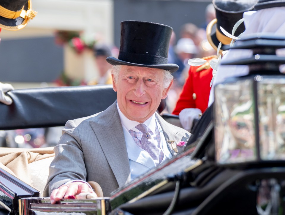 King Charles III at Royal Ascot.