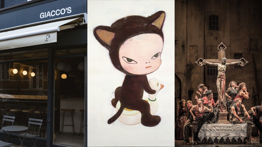 Giacco's in Finsbury Park; Yoshitomo Nara at London’s Hayward Gallery to Faust at the Royal Ballet and Opera