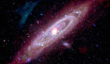 Astronomers study Andromeda (Messier 31, or M31) to understand the structure and evolution of our own spiral galaxy, the Milky Way. This new composite image contains data of M31 includes X-rays from Chandra and XMM-Newton, ultraviolet data from GALEX, optical data from astrophotographers using ground-based telescopes, infrared data from Spitzer, IRAS, COBE, Planck and Herschel, and radio data from the Westerbork Synthesis Radio Telescope. Each type of light reveals new information about this close galactic relative to the Milky Way.