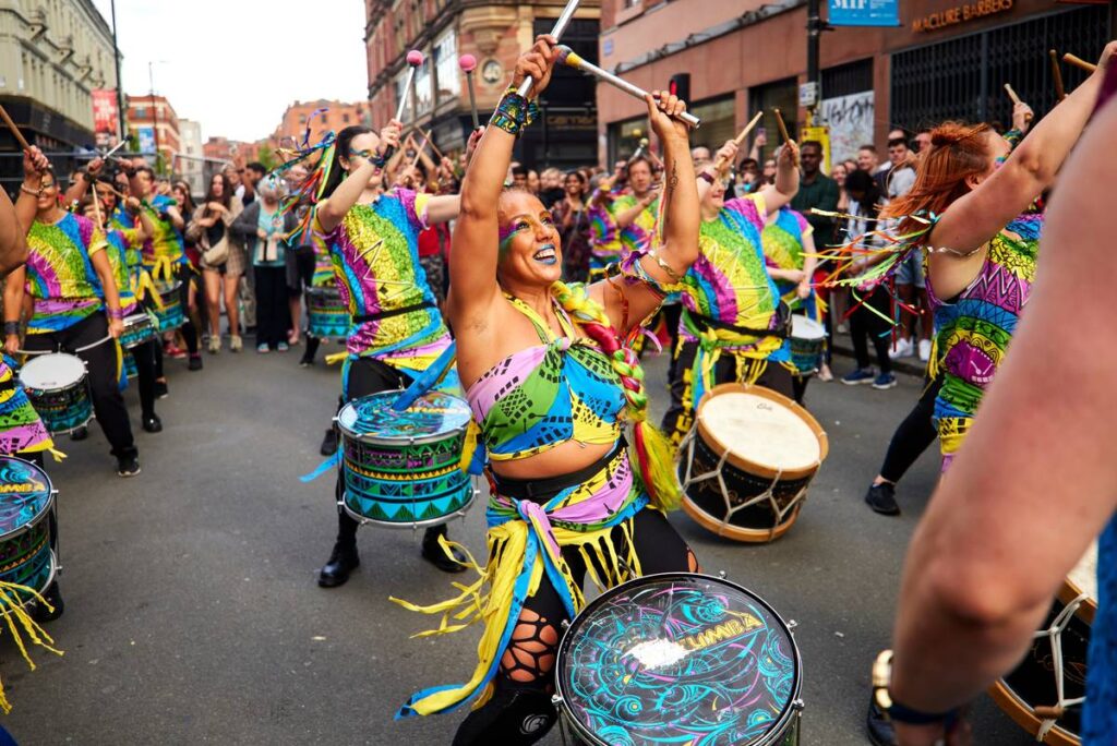 manchester-day-drummers-in-northern-quarter-street