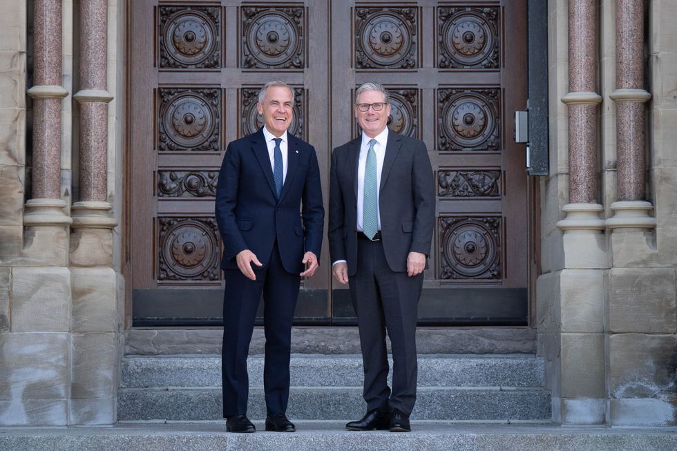 Mark Carney and Keir Starmer\u200b ahead of the G7 summit