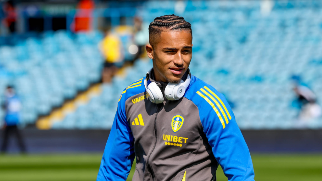 Leeds United striker Mateo Joseph.