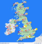 band of rain. - heavy rain north. united kingdom