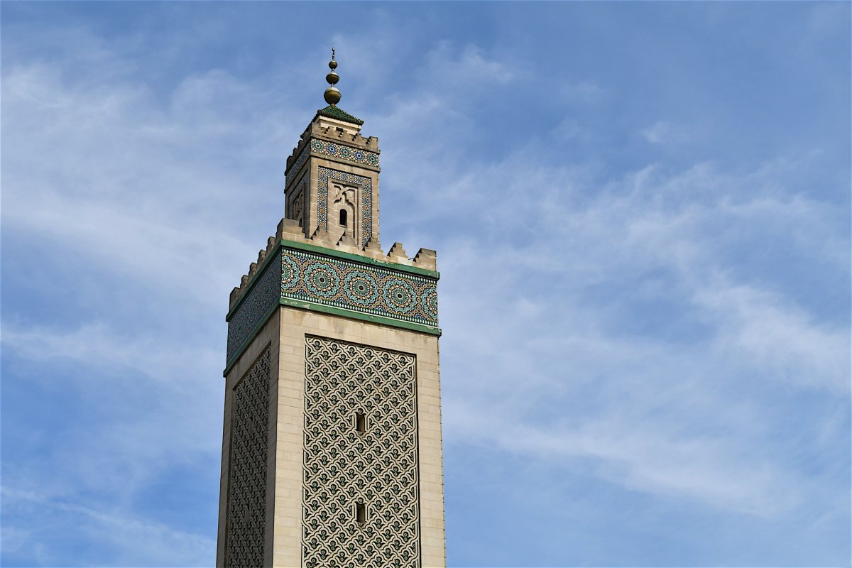 Minaret of the Great Mosque of Paris