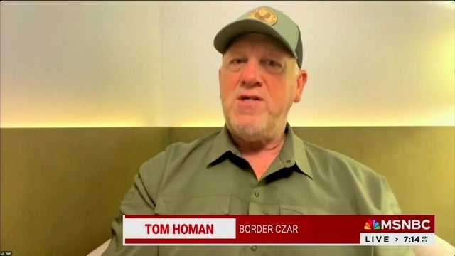 Border czar Tom Homan complains that an NBC reporter took him 