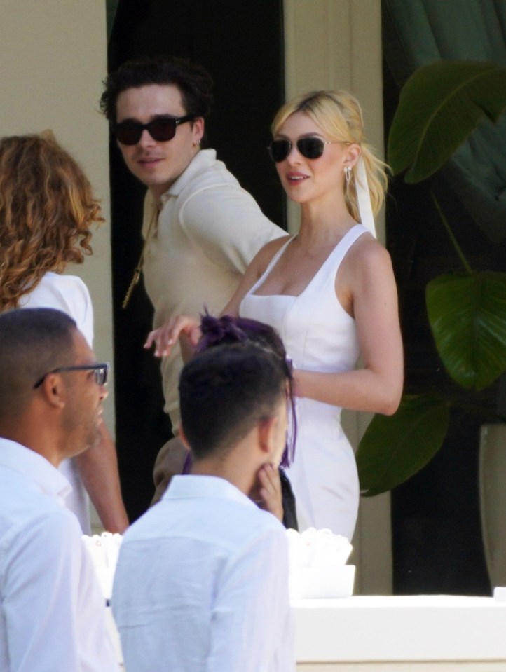 Brooklyn Beckham and Nicola Peltz at brunch after their wedding.