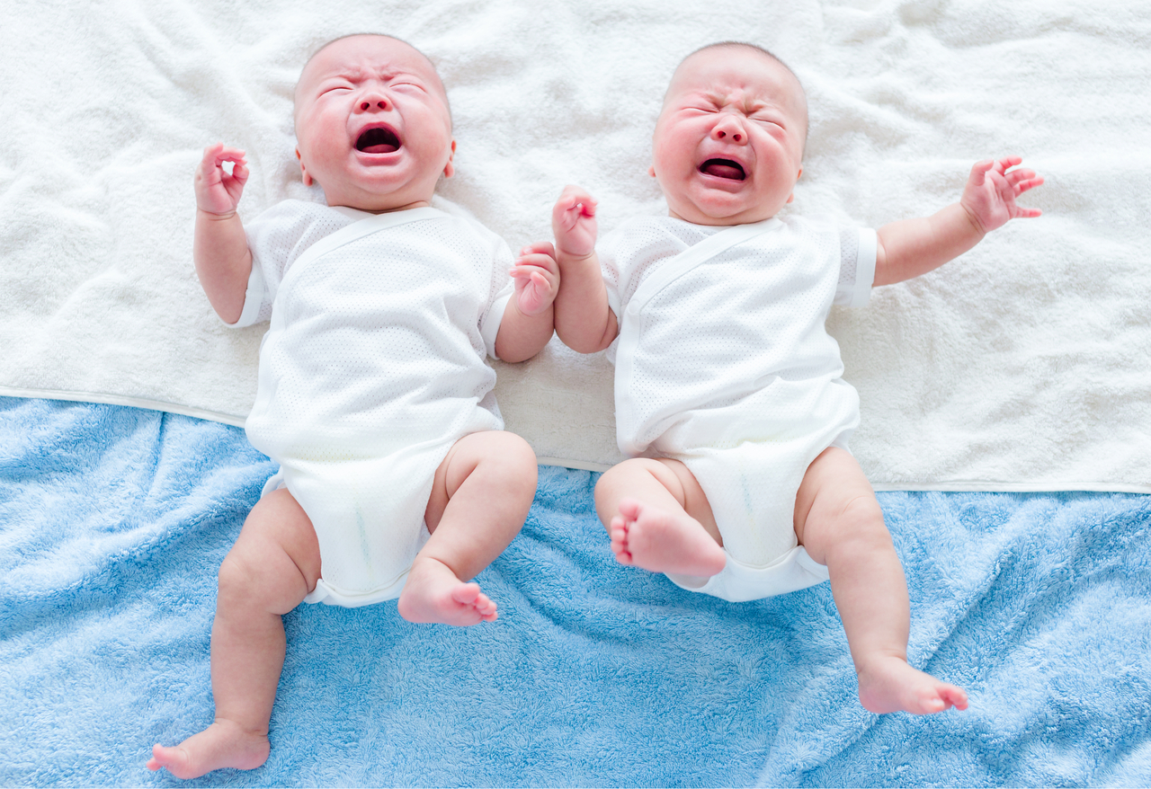 A stock photo of twin babies. (123rf)