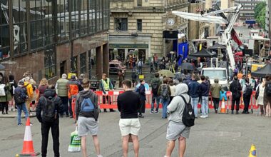 Hollywood star looks unrecognisable as she debuts new look on Glasgow set of new blockbuster