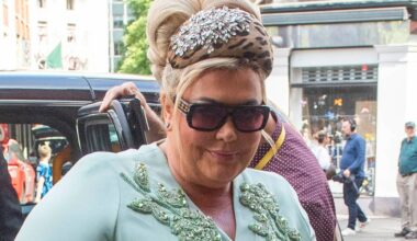 Gemma Collins, Davina McCall and Jessie Wallace lead stars at DJ Fat Tony’s wedding to Stavros Agapiou