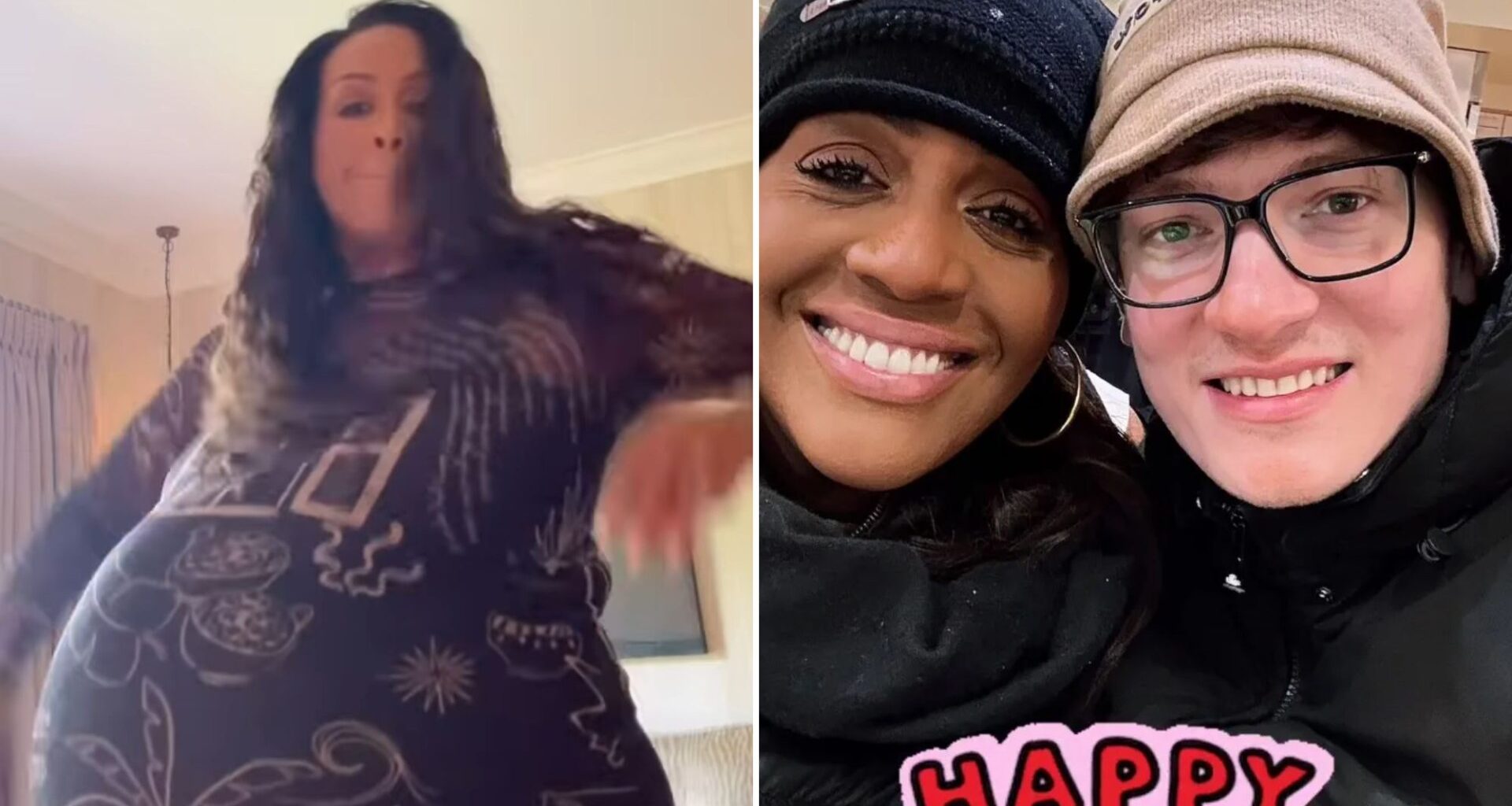Alison Hammond, 50, shows off her huge 'baby bump' as she hits back at pregnancy rumours with toyboy lover, 27